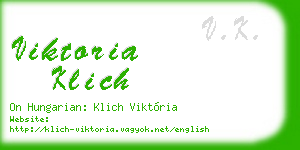 viktoria klich business card